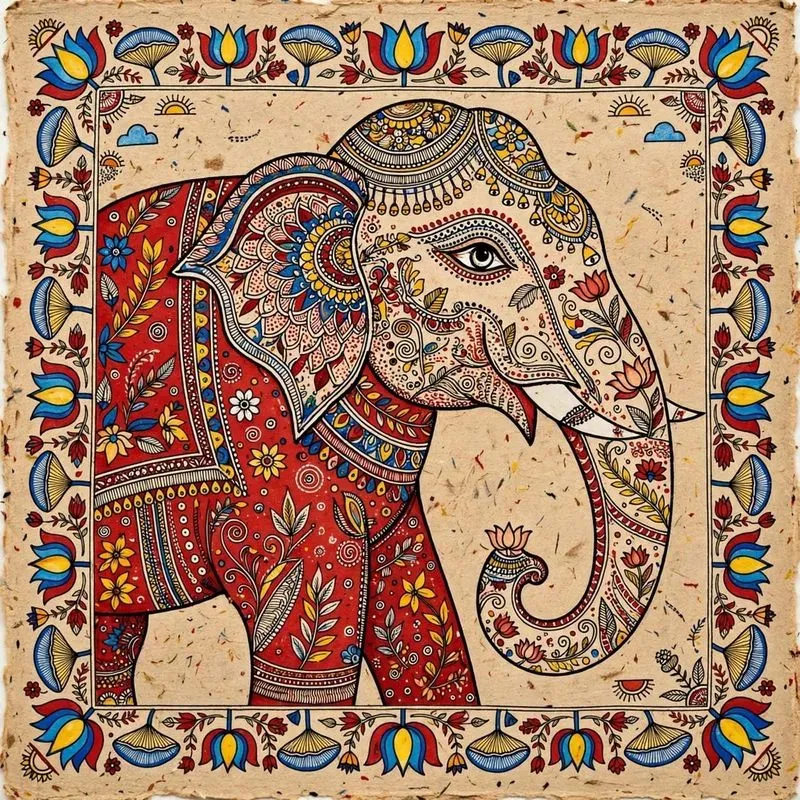 Madhubani 5in1 Bundle Folk Art Packs
