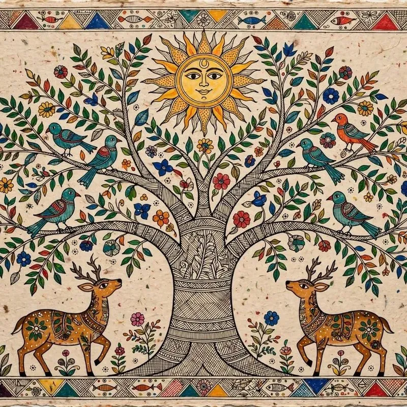 Madhubani 5in1 Bundle Folk Art Packs