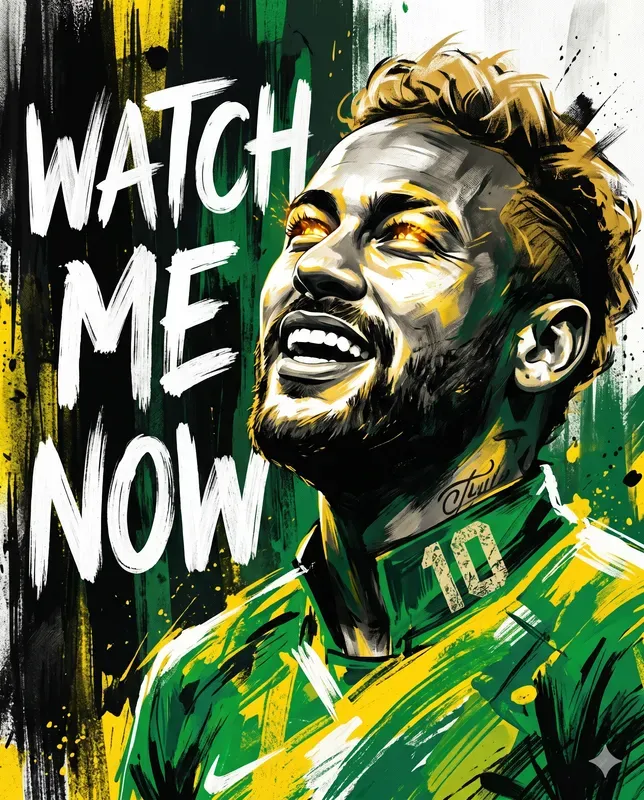 Motivational Football Player Art Posters