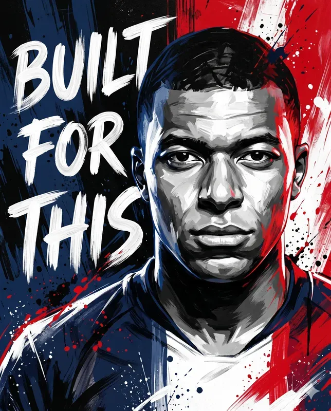 Motivational Football Player Art Posters