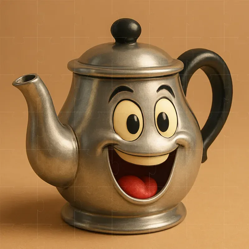 Retro Cartoon 3D Objects With Emotions