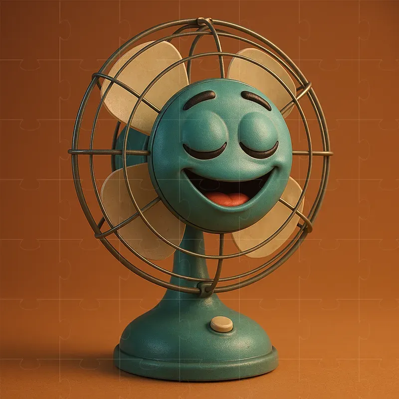 Retro Cartoon 3D Objects With Emotions