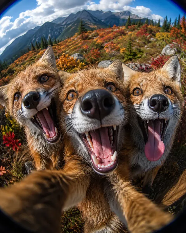 Wild Selfie Fisheyes