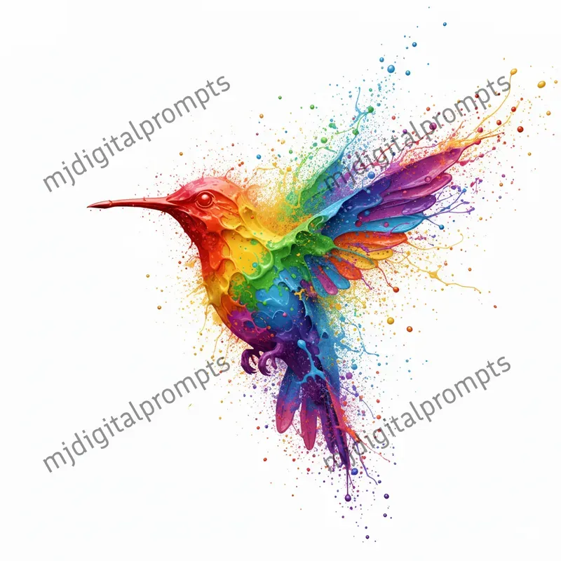 Dynamic 3D Splash Art Objects Texts