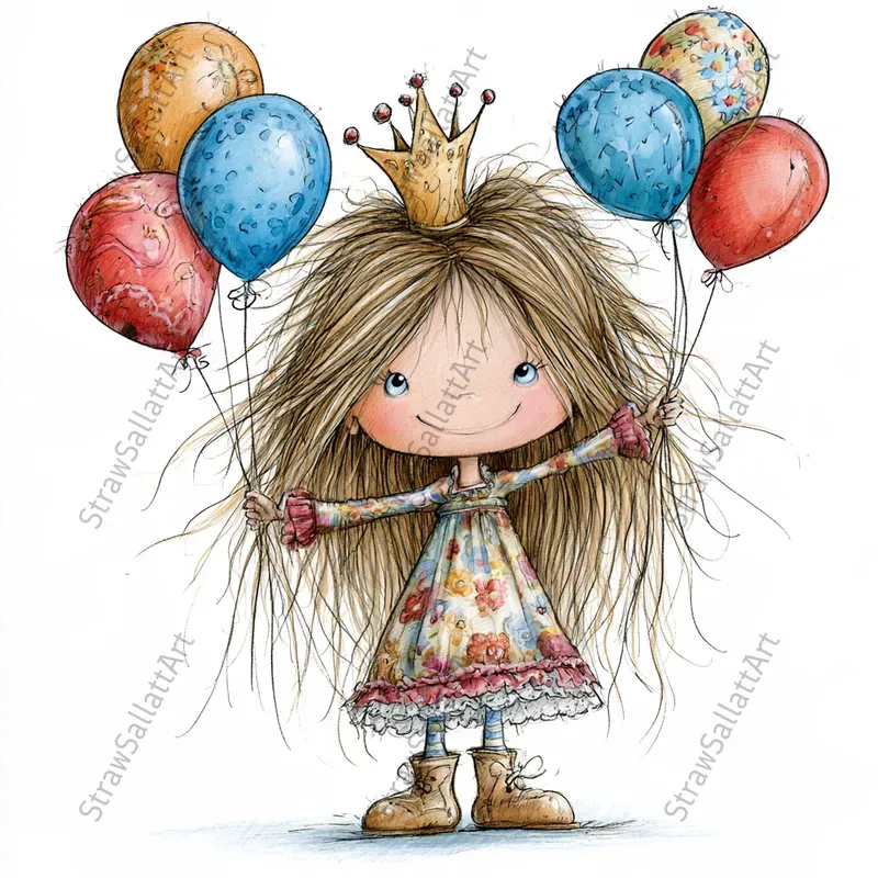 Quirky Happy Birthday Clipart Characters
