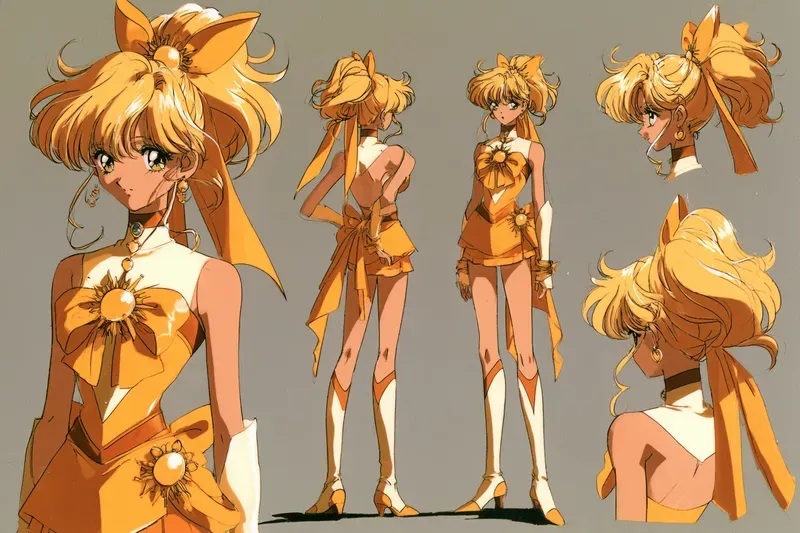 Retro 1990s Magical Girl Character Sheets