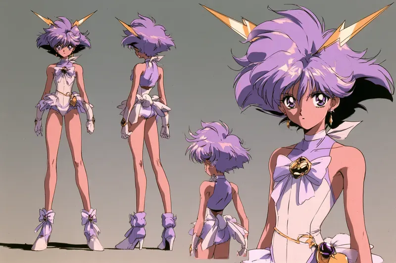 Retro 1990s Magical Girl Character Sheets