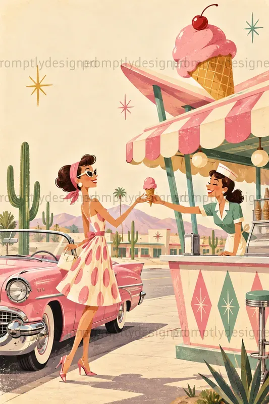 Quirky Mid Century Illustrations