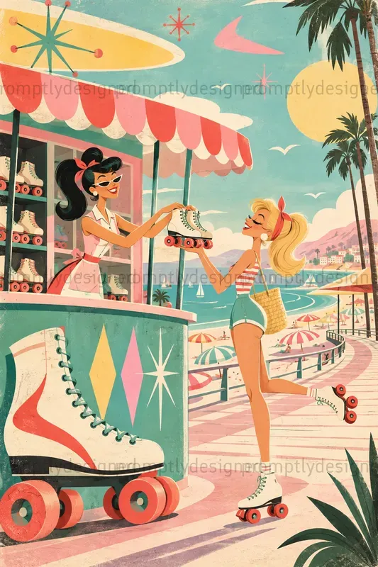 Quirky Mid Century Illustrations