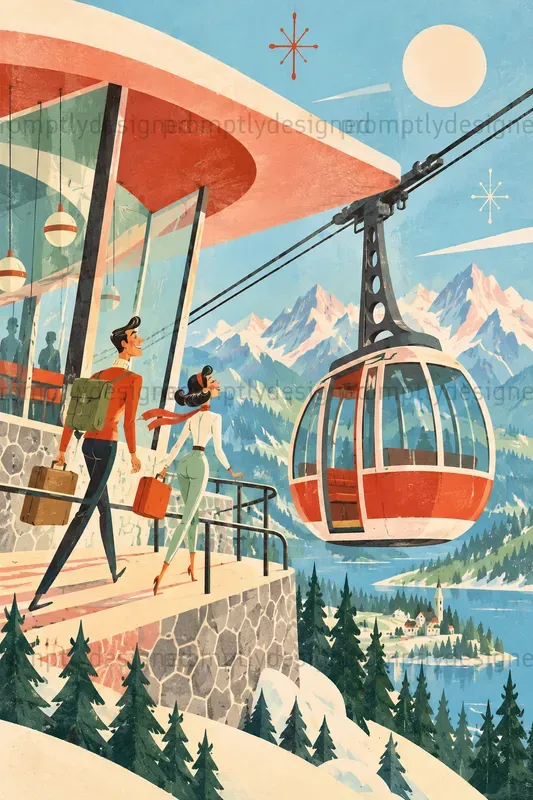 Quirky Mid Century Illustrations