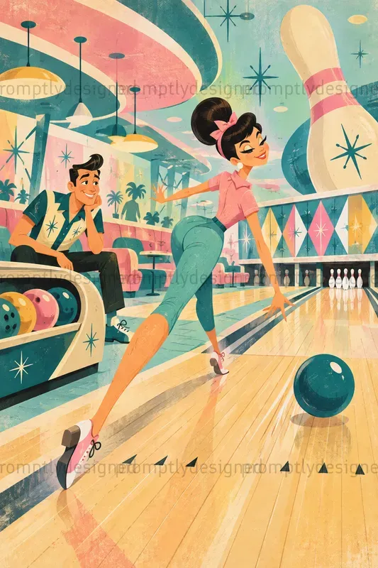 Quirky Mid Century Illustrations