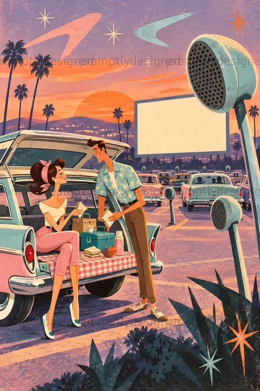 Quirky Mid Century Illustrations