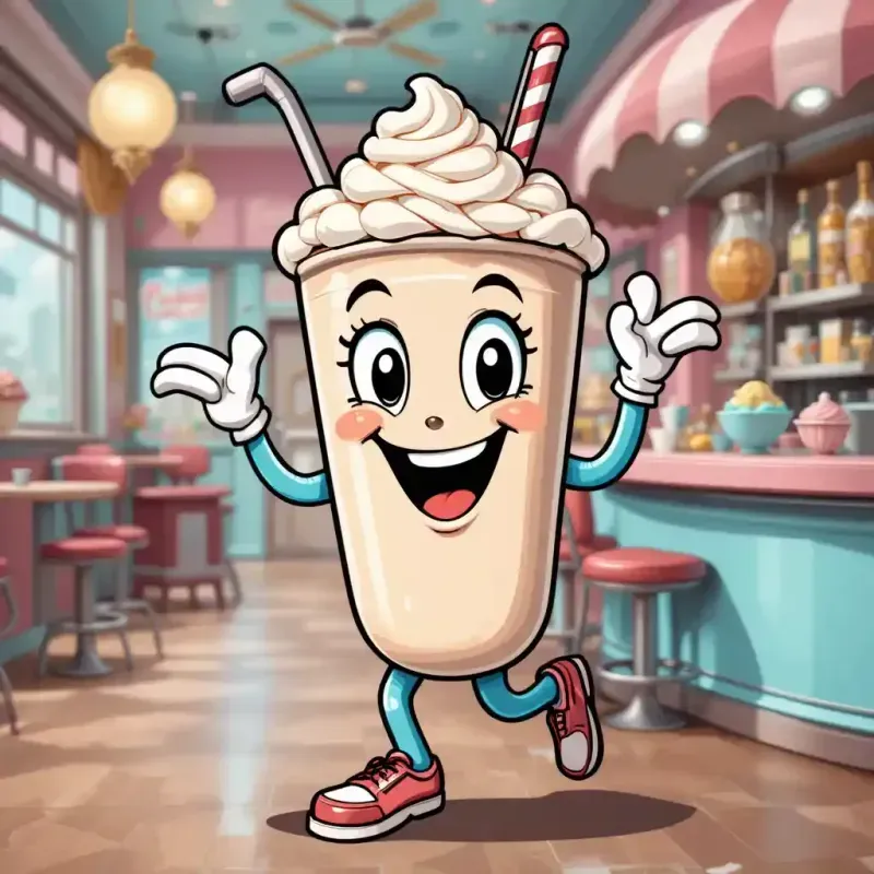 Rubber Hose Cartoon Food Characters