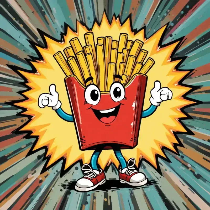 Rubber Hose Cartoon Food Characters