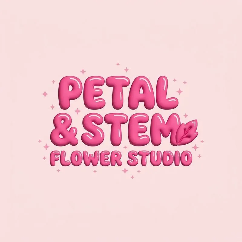 Puffy Bubble Sparkle Logo Packs