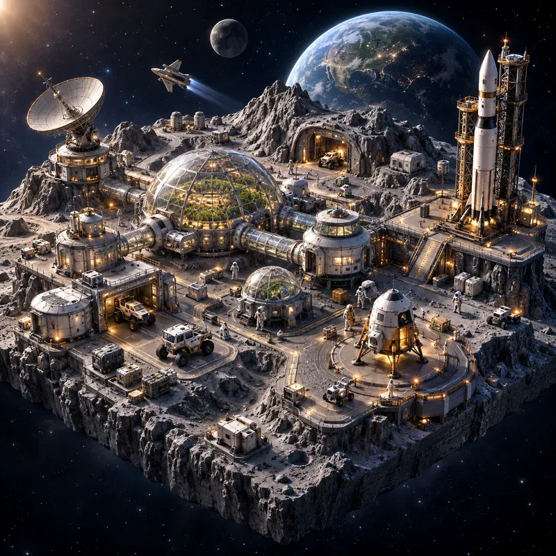 3D Space Mission Worlds