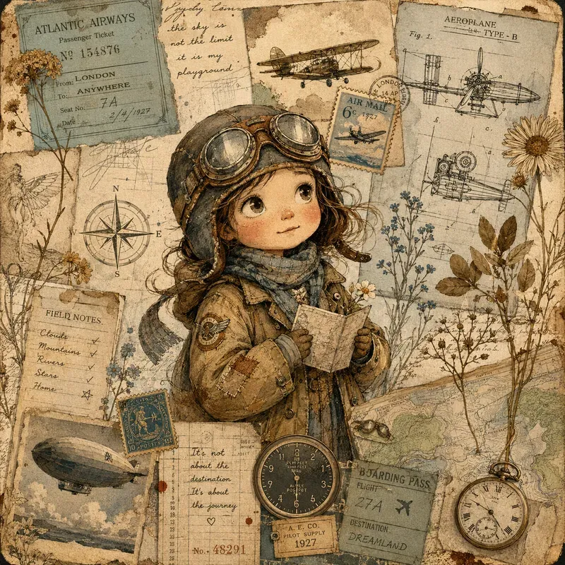 Whimsical Vintage Storybook Characters