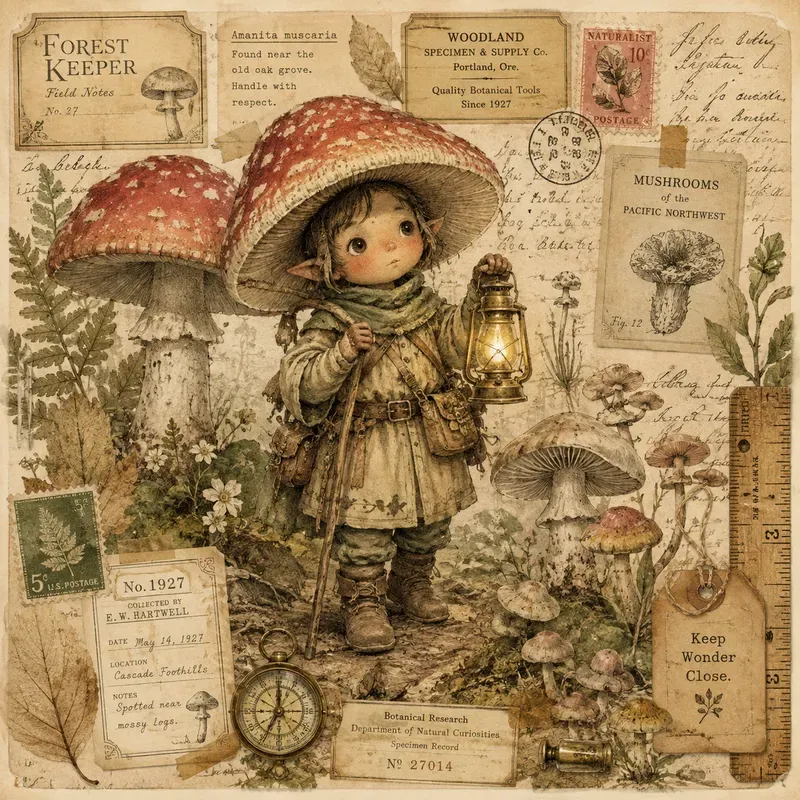 Whimsical Vintage Storybook Characters