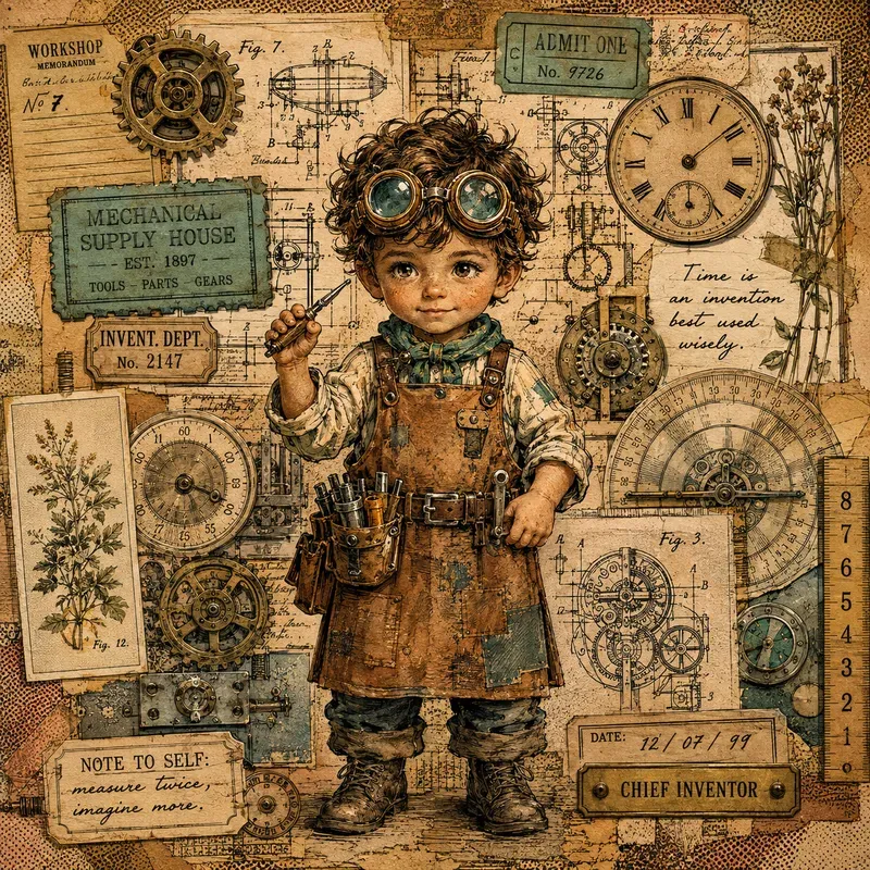 Whimsical Vintage Storybook Characters