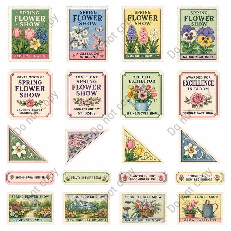 Poster Stamp Cutout Sheets