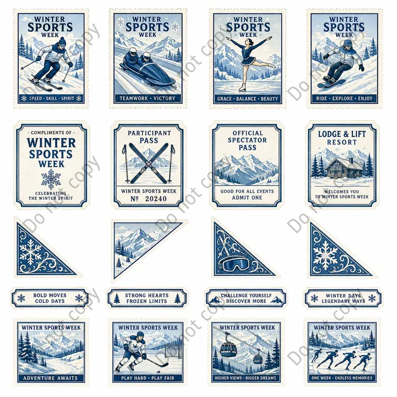 Poster Stamp Cutout Sheets