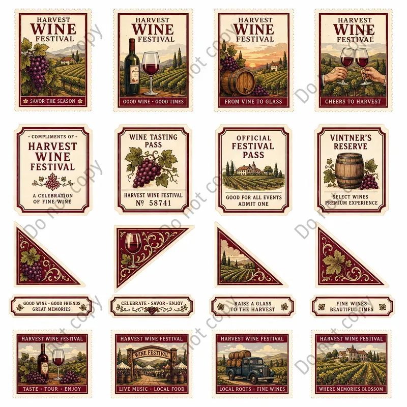 Poster Stamp Cutout Sheets