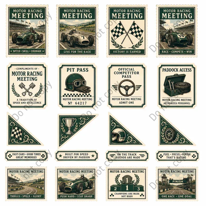 Poster Stamp Cutout Sheets