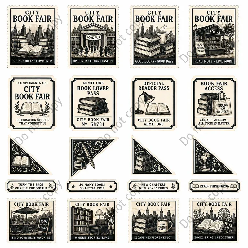 Poster Stamp Cutout Sheets