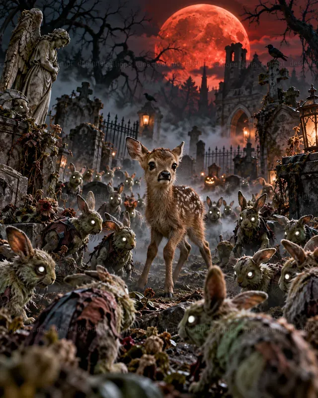 Hyperrealistic Baby Animal Zombie Infects
