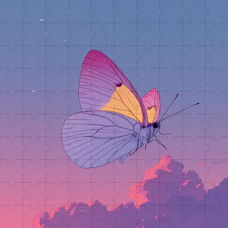 Anime Lofi Pastel Line Illustrations