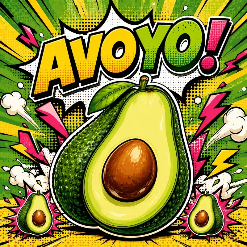 Popart Fruit Comic Posters