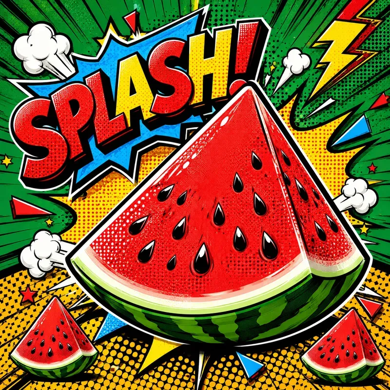 Popart Fruit Comic Posters