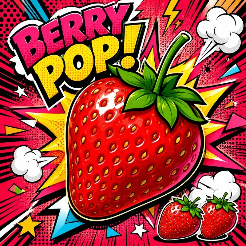 Popart Fruit Comic Posters