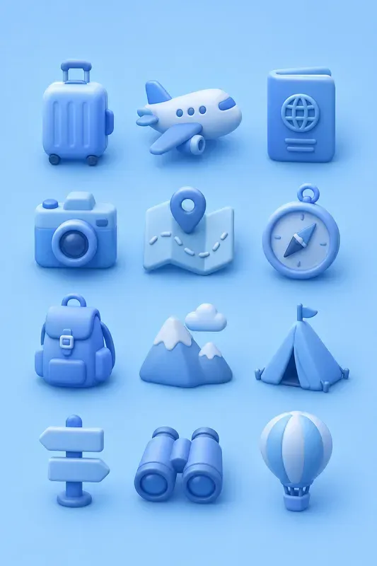 Modern 3D Icon Collection Sets
