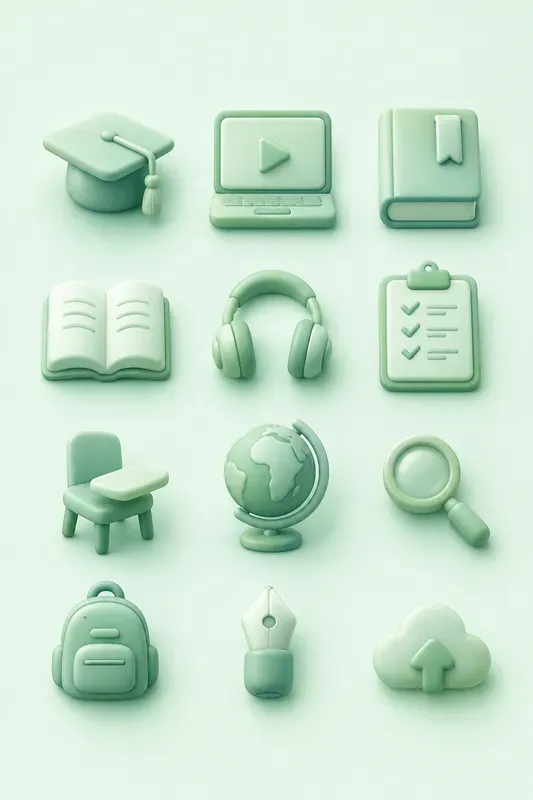 Modern 3D Icon Collection Sets