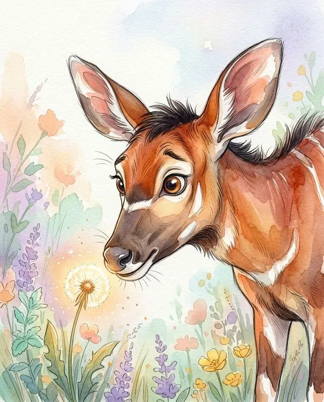 Whimsical Pastel Watercolor Kids Eq Art