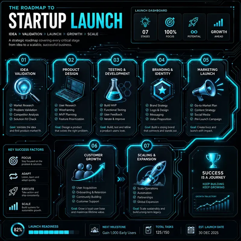Neon Infographic Blueprints