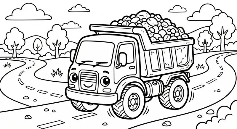 Cute Chibi Vehicles Coloring Pages