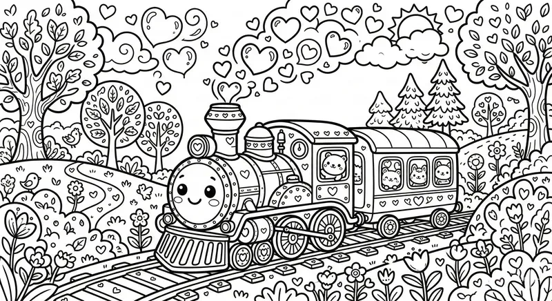 Cute Chibi Vehicles Coloring Pages