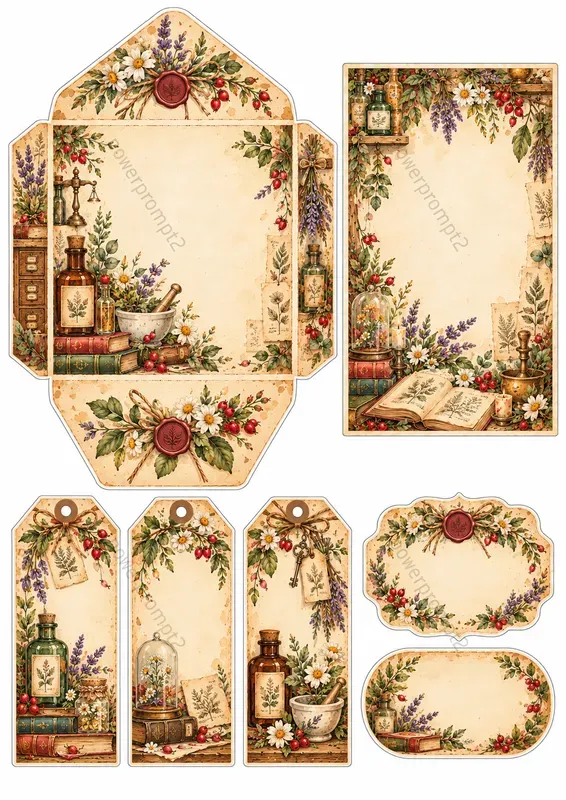 Vintage Printable Craft Kits