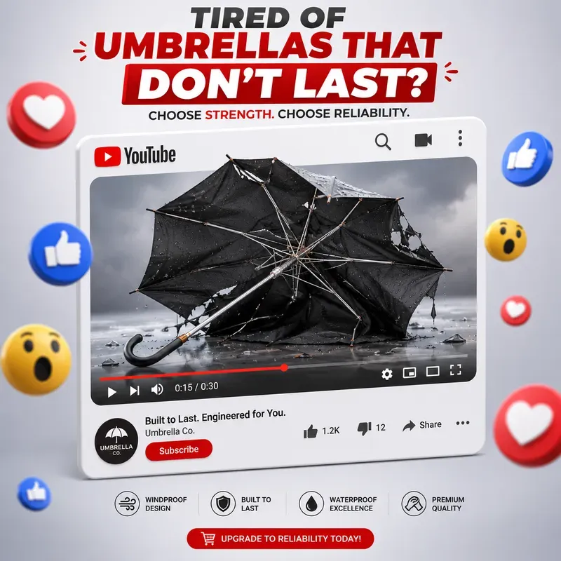 Viral Social Media Metaphor Ad Generator