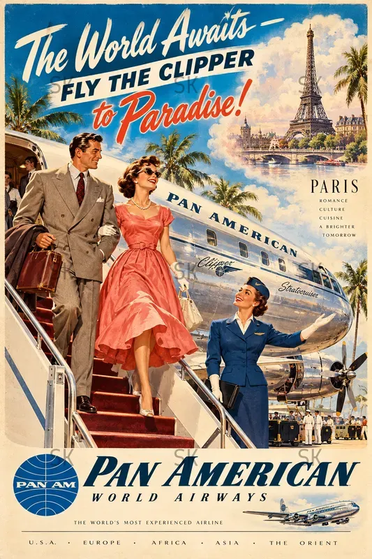 1950s Vintage Advertisement Posters