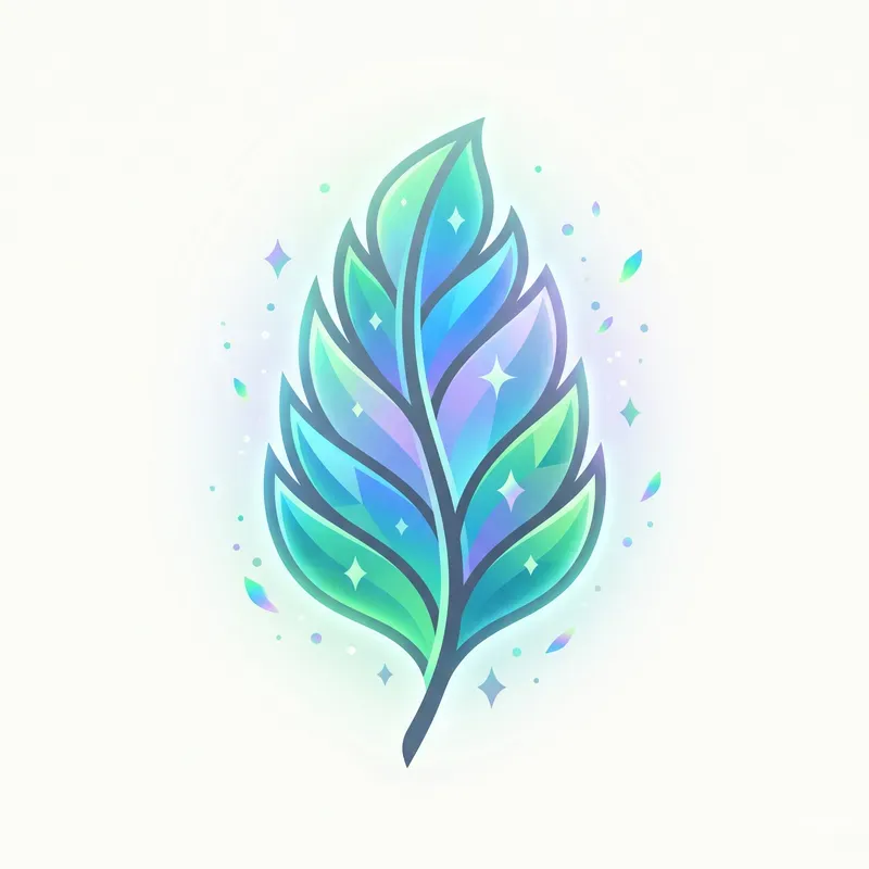 Modern Glowing Feather Emblems