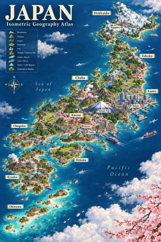 Isometric Geography Atlases