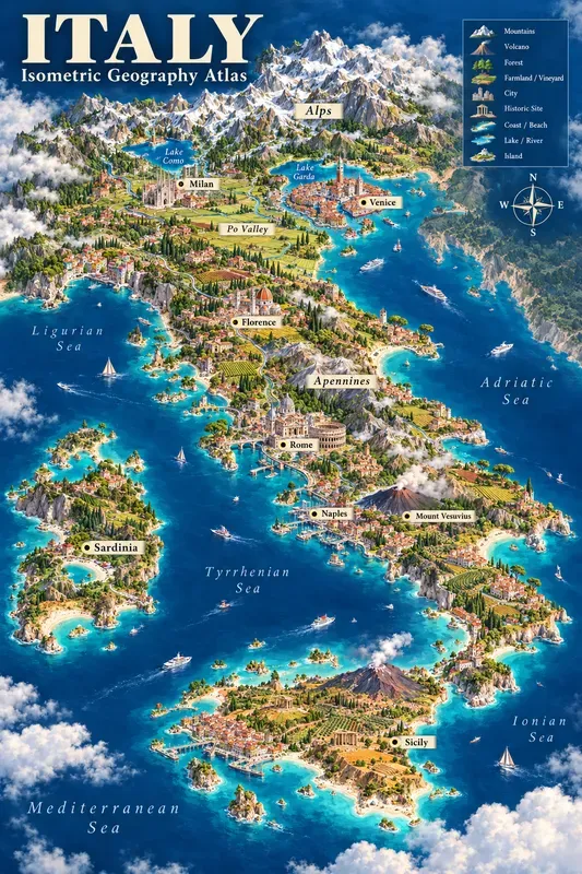 Isometric Geography Atlases