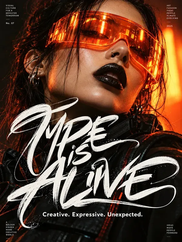 Cinematic Editorial Typography Posters