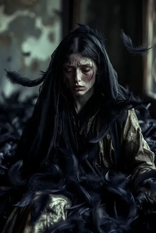 Emotional Dark Feminine Art