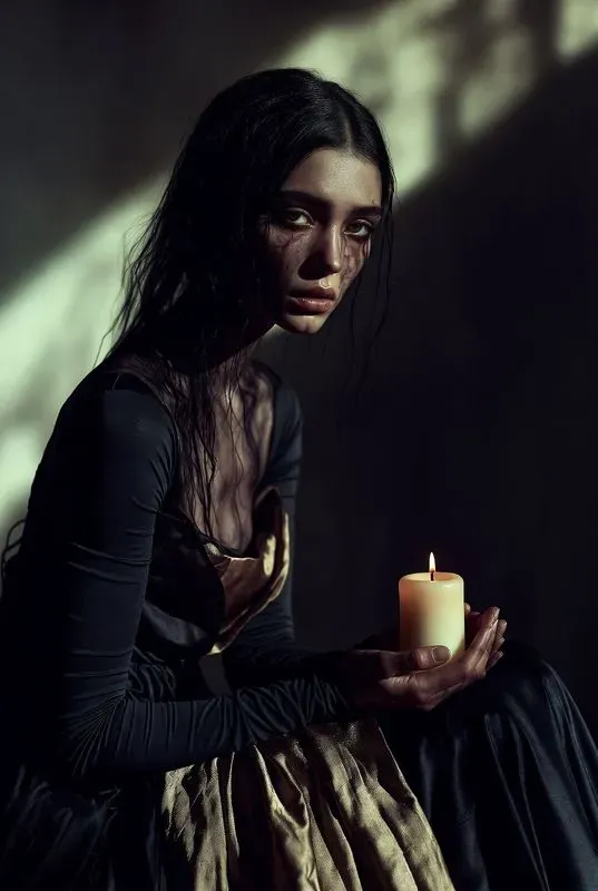 Emotional Dark Feminine Art