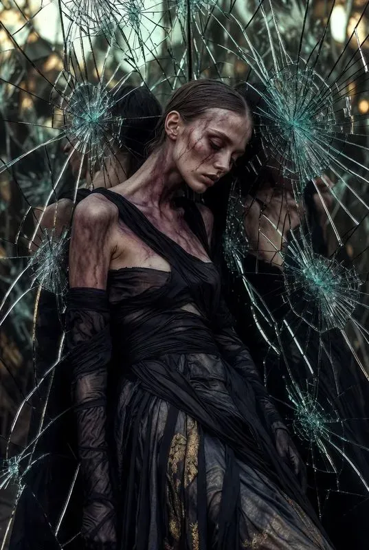Emotional Dark Feminine Art
