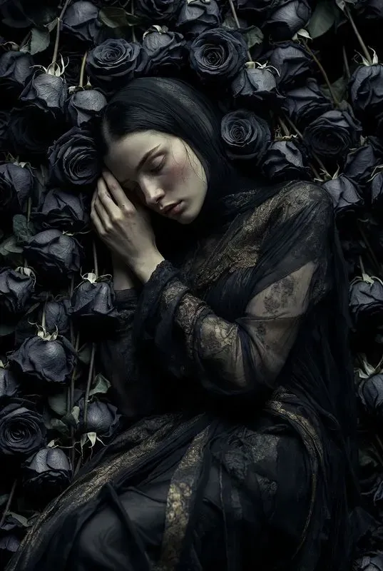 Emotional Dark Feminine Art